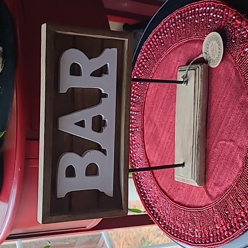 Rustic BAR Sign